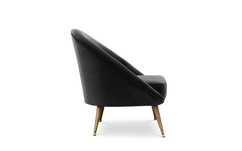 MALAY | Modern Tufted Velvet Armchair by BRABBU